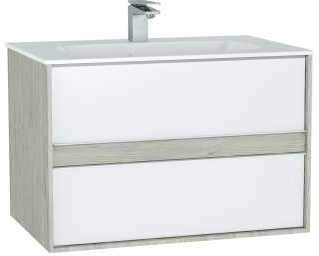 Тумба с раковиной VitrA Metropole 80 61290 серебристый дуб