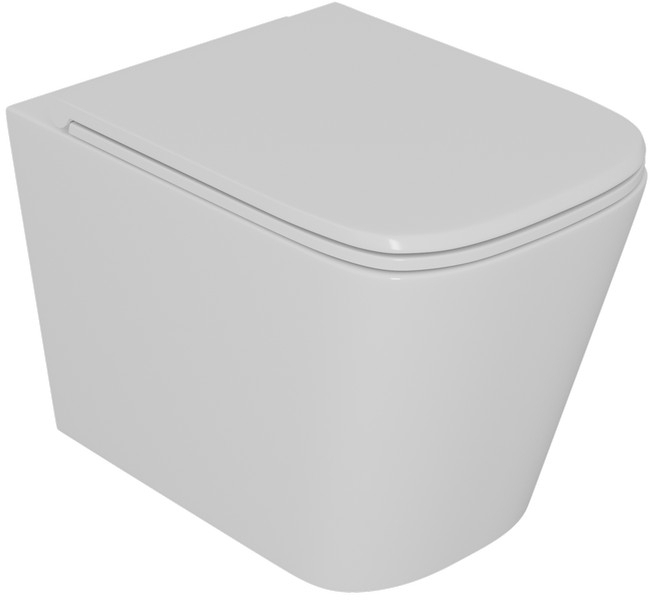 Подвесной унитаз D&K Quadro с микролифтом, безободковый DT1516016