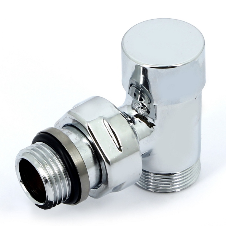 Вентиль обратный Carlo Poletti Compact угловой НН 1/2" х М24 х 19 хромированный (V150211B)