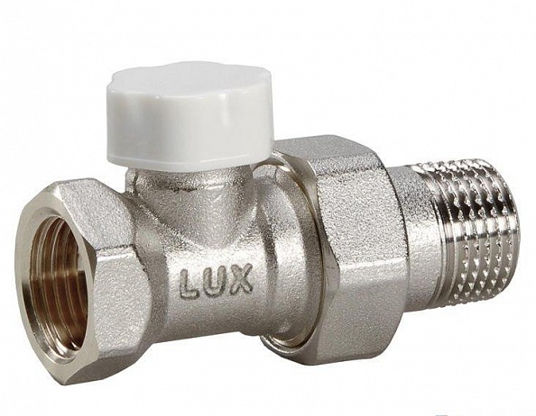 Клапан Luxor easy DD 121 1/2' линейный запорный на обратную подводку  (4419)