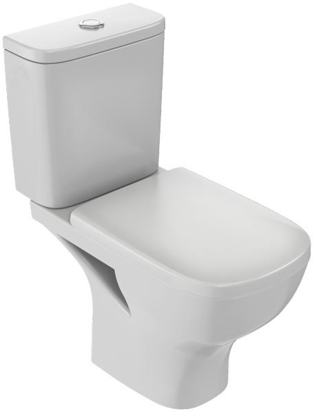 Напольный унитаз Jacob Delafon Struktura  с микролифтом, безободковый UJX102-00+E70024-WTE