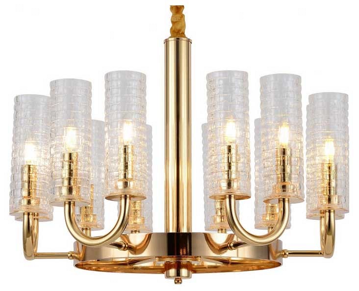 Подвесная люстра LUMINA DECO Donatti LDP 8011-12 F.GD