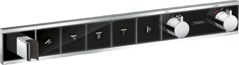 Термостат для душа Hansgrohe RainSelect 15358600, черный хром