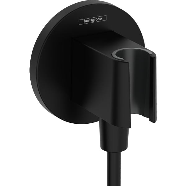 Шланговое подключение с держателем душа Hansgrohe Fixfit S 26888670 черный