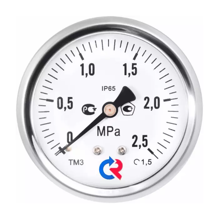Манометр гидрозаполненный ТМ-320Т.10 осевой Дк63мм 0-1,0 МПа кл.1,5 G1/4" глицерин Росма 00000026326
