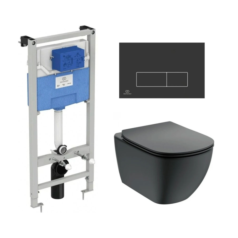 Подвесной унитаз с инсталляцией Ideal Standard T3868V3/121A6