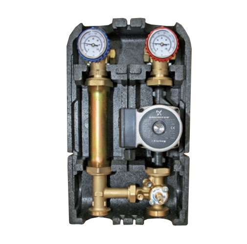 Насосная группа со смесителем 1"" с насосом Grundfos UPSO 25-65 BARBERI (07G02500C)