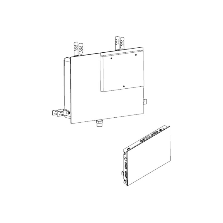 Effe HAIN010002 – Парогенератор 45 Inside Glass 3,5-4,5 м3 со встраиваемой частью, фронт белое стекло