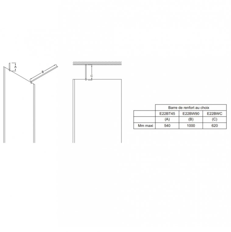 Душевая штанга Jacob Delafon Contra E22BWC-GA