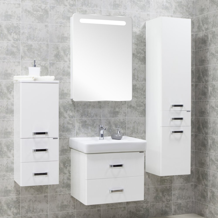 Комплект мебели Aquaton Америна 60 белая (1A1354K1AM010+1A135302AM01L)
