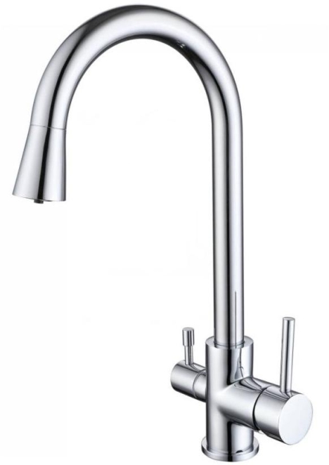 Смеситель для кухни с подключением к фильтру воды Aquatek AQ1085CR