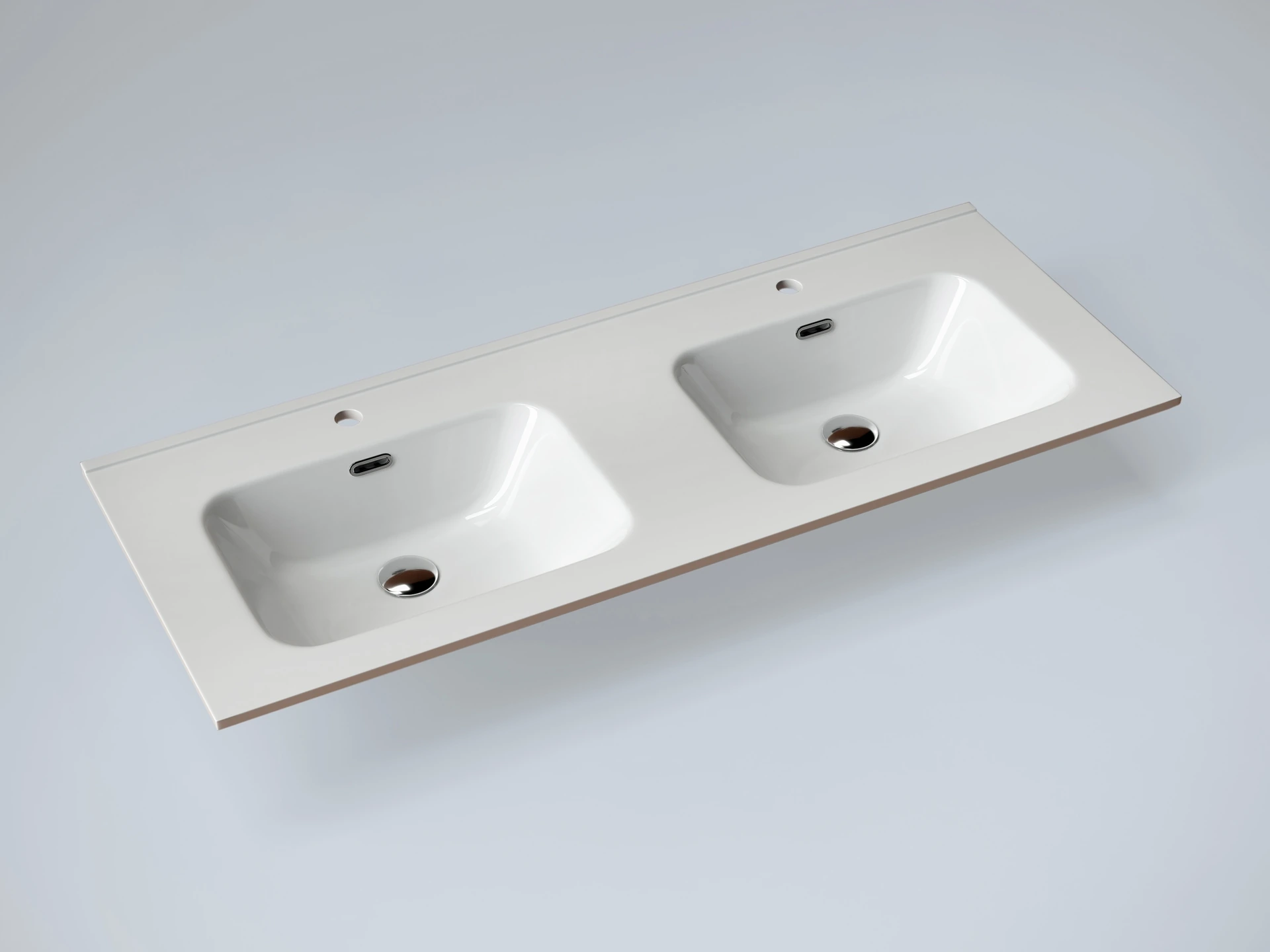 Раковина Gid 90120S 71161 встраиваемая сверху белая 121.5x46.5x18