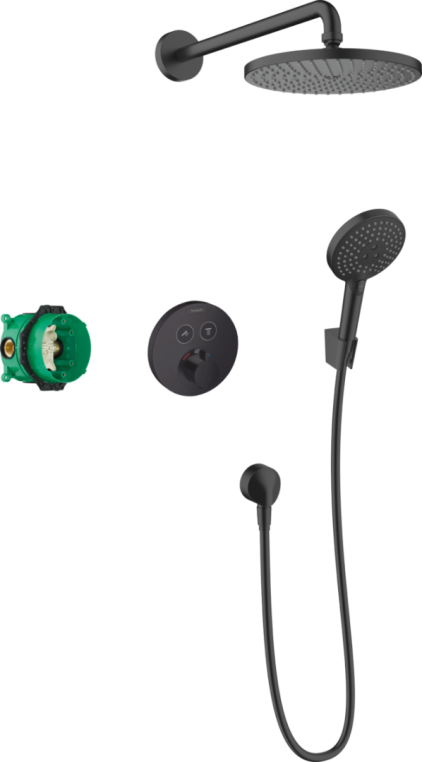 Душевая система Hansgrohe Raindance S 240 1 jet 27959670 черный матовый