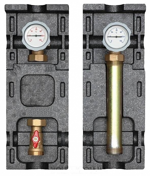 Насосная группа Meibes V-UK ME 66814 EA, 1 1/4", без смесителя и насоса Подающая линия слева (M66814EA)