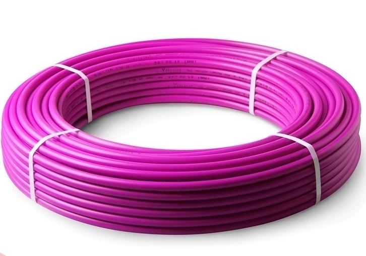 Труба Pro Aqua PE-RT EVOH пятислойная фиолетовая 16x2,2 отрезок \ 320м \ (PERT5S7416-320)