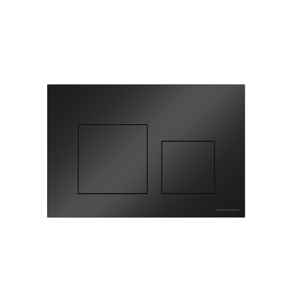 Кнопка смыва Balance, клавиши Square, цвет черный матовый, арт CN12-002MB