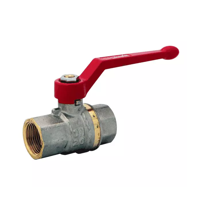 Кран шаровой латунь никель BVR Ду 65 Ру40 ВР полнопроходной рычаг Danfoss 065B8213