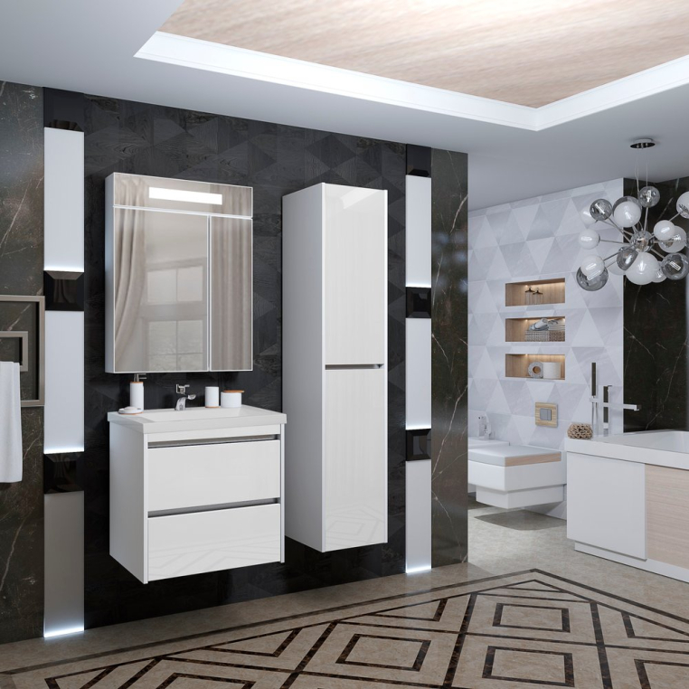 Комплект мебели Opadiris Фреш 60 белая (00-00002820+031000-u+Z0000010395)