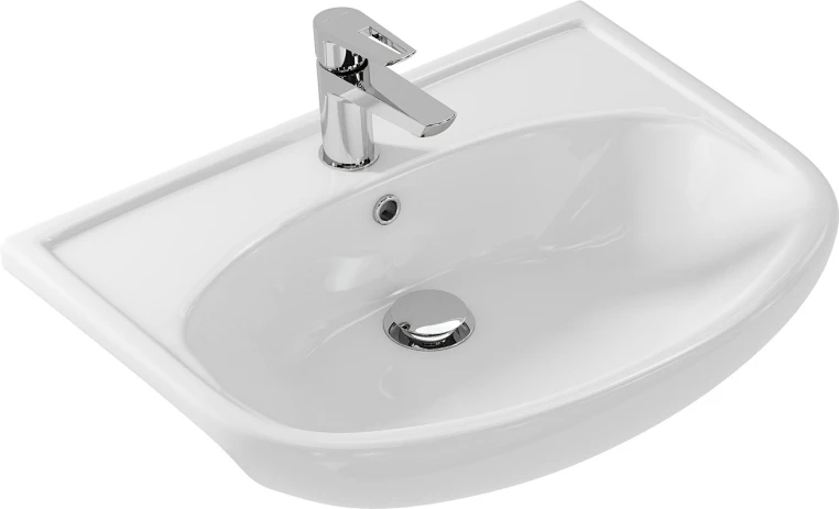 Раковина для мебели Cersanit Erica ERI60 1 отв., белый, Сорт1 полукруглая (S-UM-ERI60/1-w)