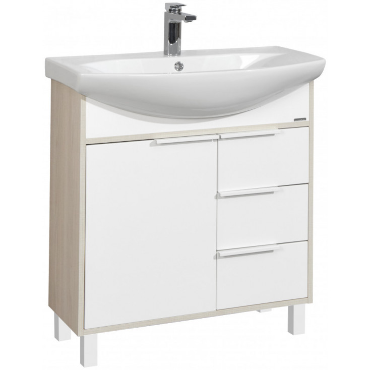 Тумба с раковиной Aquaton Рико 80 1A2154K1RIB90