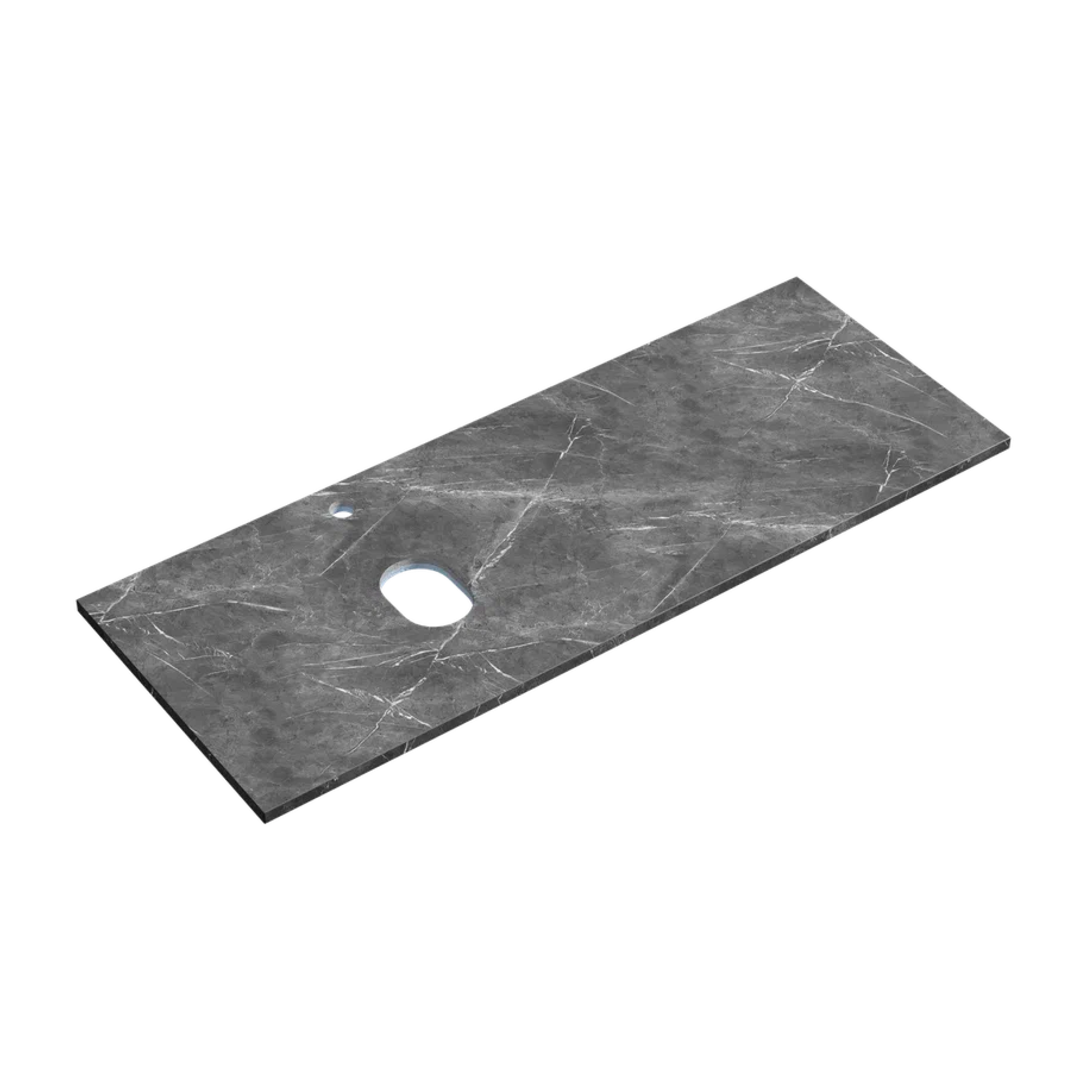 Столешница для ванной комнаты SANCOS 1200х460, цвет black sky, арт. TT120A1XL, левая