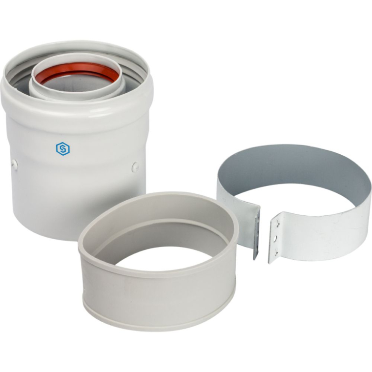 STOUT Адаптер вертикальный Ø60/100 (совместимый с Baxi, Viessmann) (SCA-6010-210100)