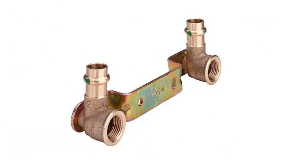 Viega бронзовый монтажный узел П-образный 15xRp1/2" 150 мм Sanpress (295462)