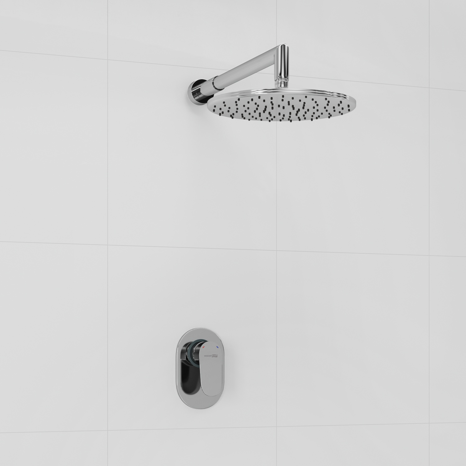 A12030 Встраиваемый комплект для душа с верхней душевой насадкой