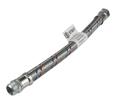 STOUT Гибкая подводка для воды НР 3/4 х ВР 3/4, длина 400 мм (SHF-0204-182020)
