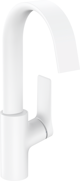 Смеситель для раковины Hansgrohe Vivenis 210 push open 75030700 матовый белый