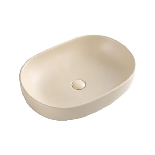 Раковина накладная BelBagno BB1084-H316 бежевая матовая