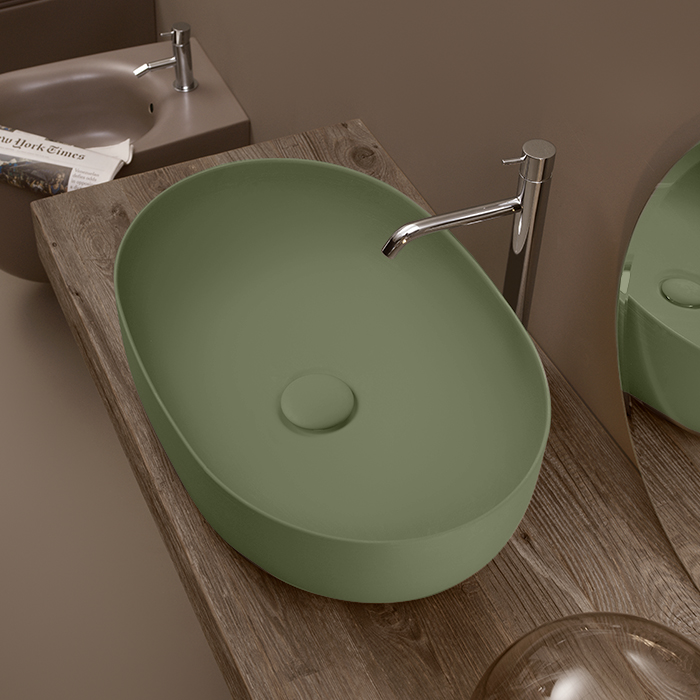 Раковина Kerasan Nolita 60х40 см, накладная, Verde 534310