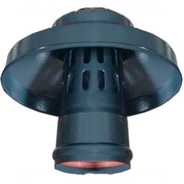 ROMMER RCA-0080-010006 Оголовок с ветрозащитой D 80 ЧЕРНЫЙ (Алюминий)