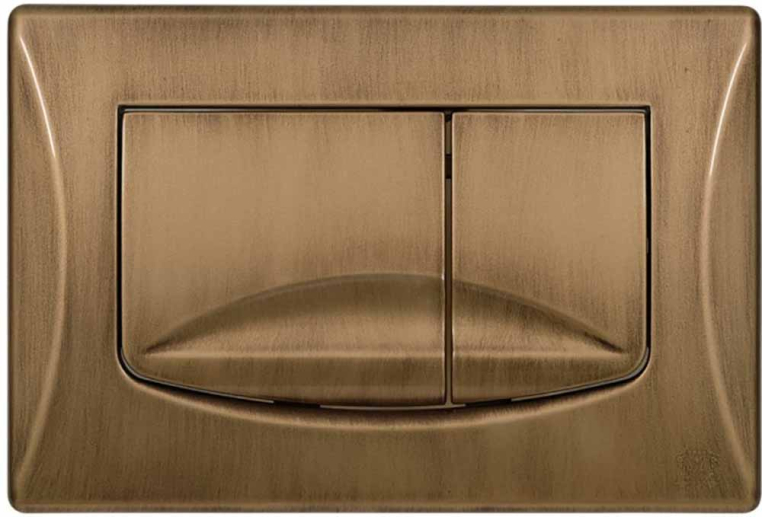 Кнопка смыва Migliore River Dual 27466 бронза h165x245 мм