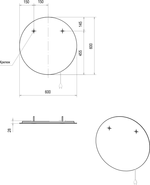 Мебель для ванной Stworki Ноттвиль 60 дуб верона, с отверстием под смеситель , с раковиной BOCCHI Vessel черной