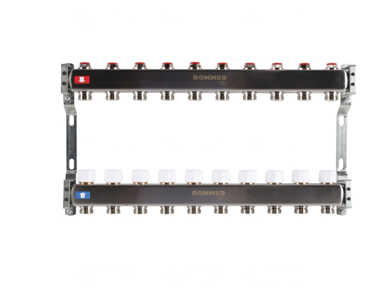 RMS-3200-000010 ROMMER Коллектор из нержавеющей стали без расходомеров 10 вых.