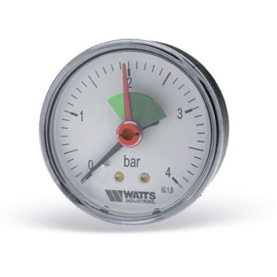 Манометр аксиальный Watts F+R10 10008091 63мм, 0-4 бар, 3/8"