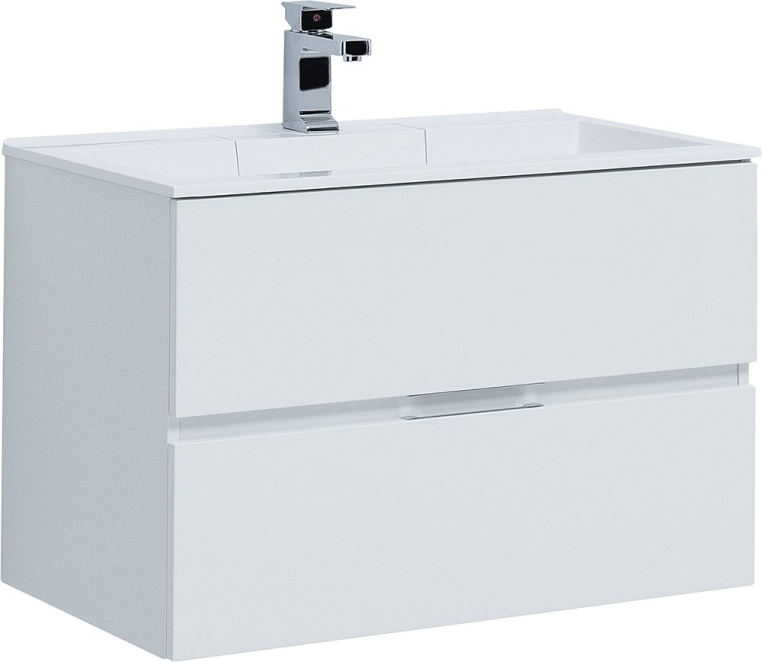 Тумба с раковиной Aquanet Алвита 90 белая (235340+00187182)
