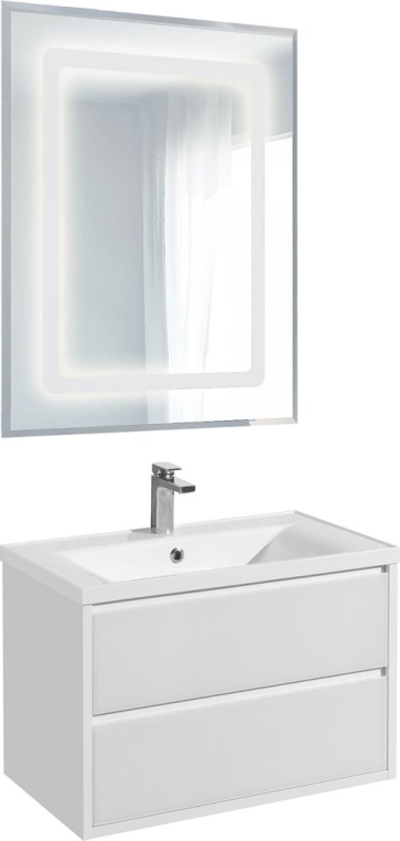 Комплект мебели Aquaton Римини 80 белая (1A2267K3RN010+1A136902RN010)