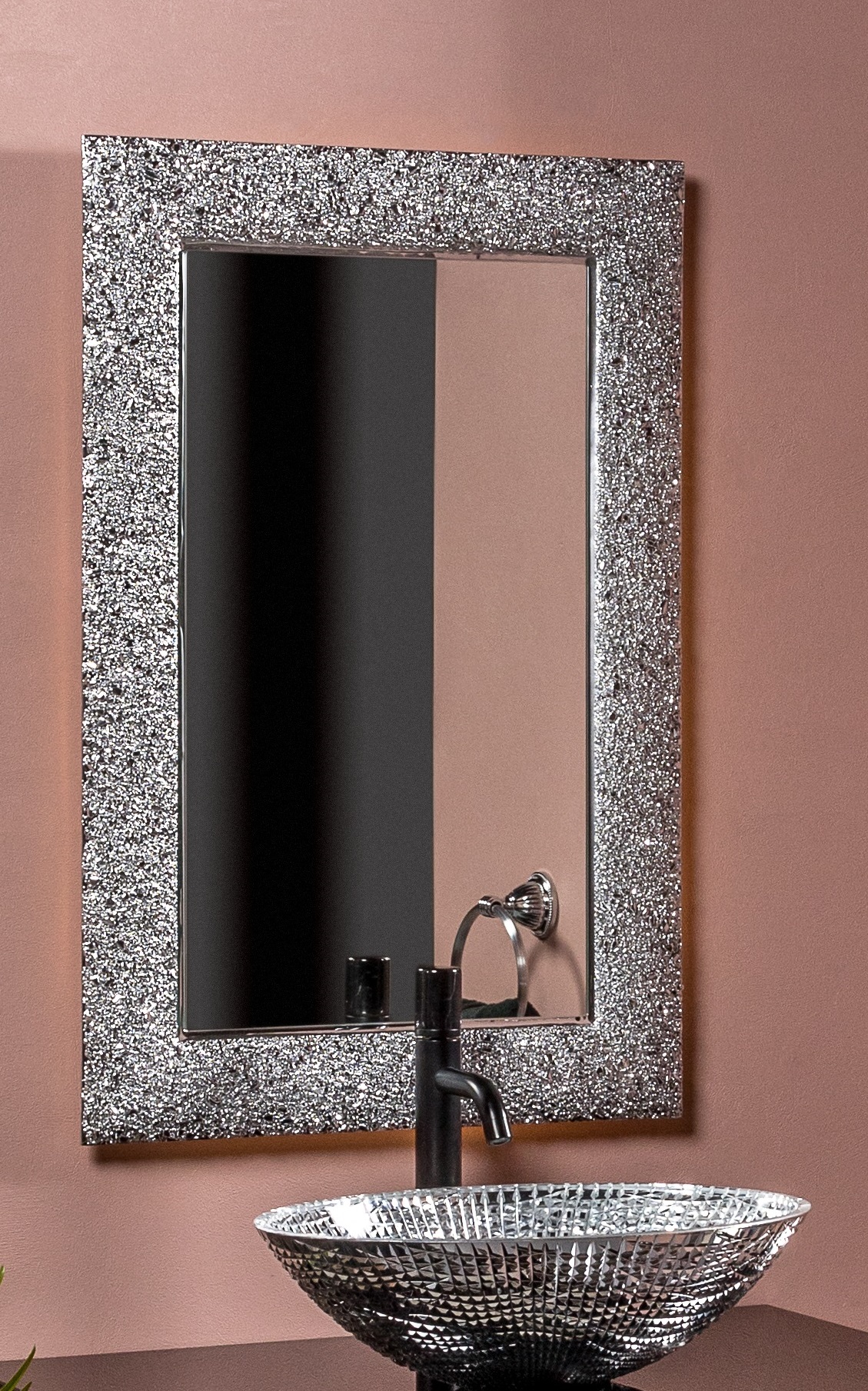 Зеркало AURA 60*90 серебро, с подсветкой