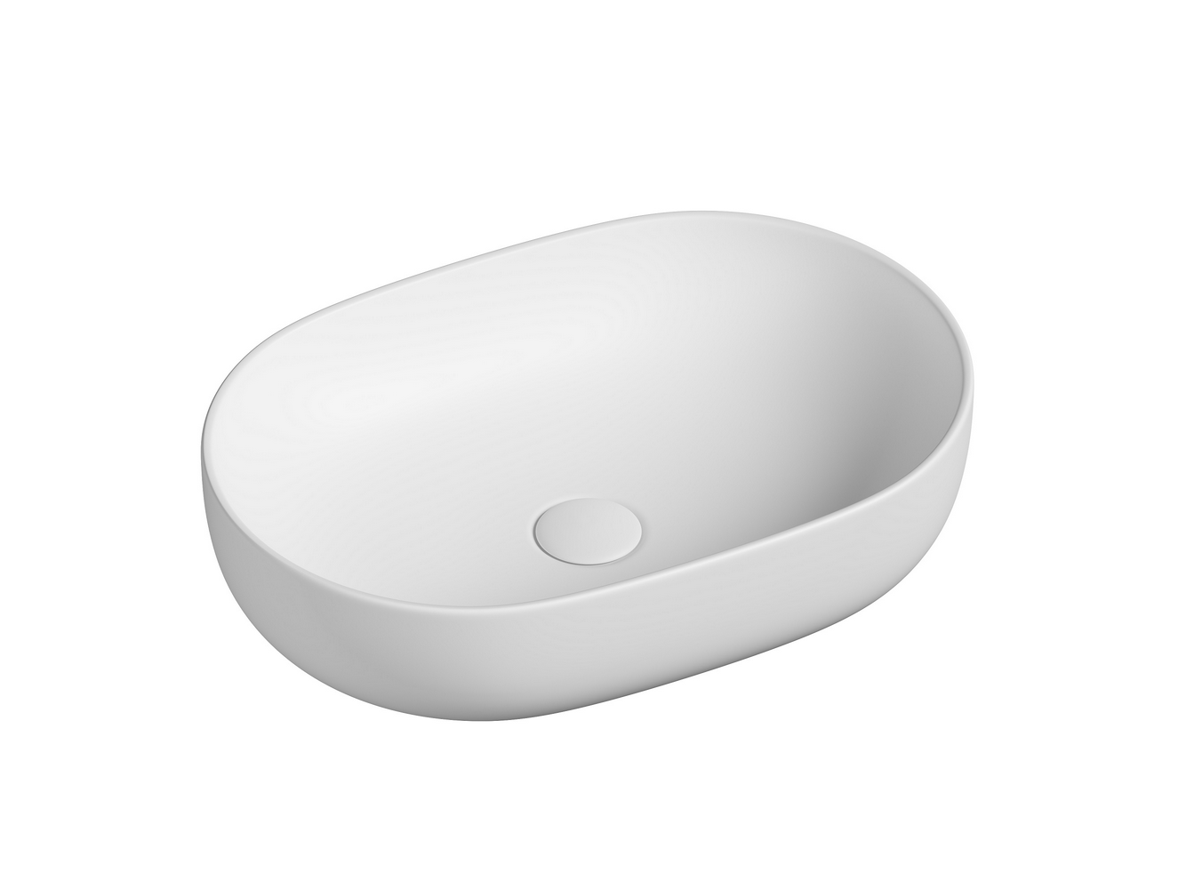 Накладные раковины CERAMICANOVA CN6047MW Умывальник чаша накладная овальная (цвет Белый Матовый) Element 600*415*135мм