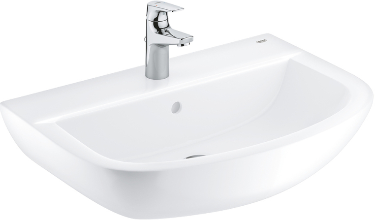 Раковина 60см со смесителем Grohe Euro Ceramic 39644000 альпин-белый