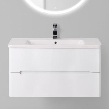 Тумба под раковину BelBagno Luxury 80 см LUXURY/SOFT-800-2C-SO-BL-P Bianco Lucido