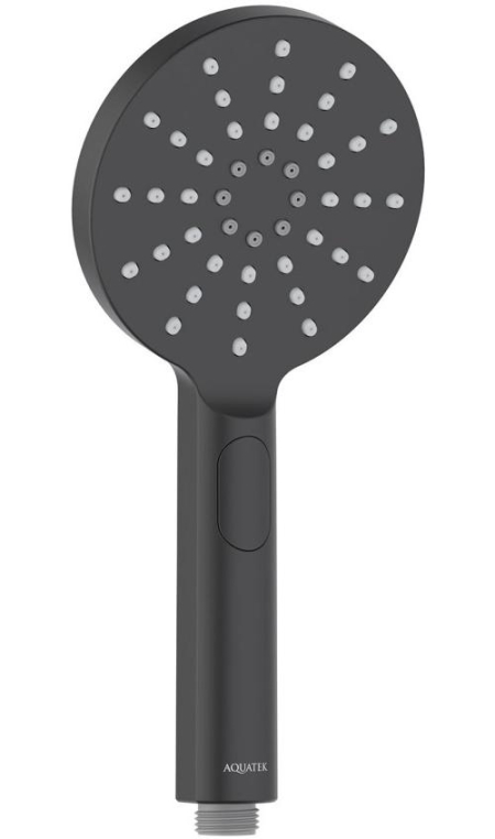 Душевая лейка Aquatek Оберон 120 AQ2006MB черный