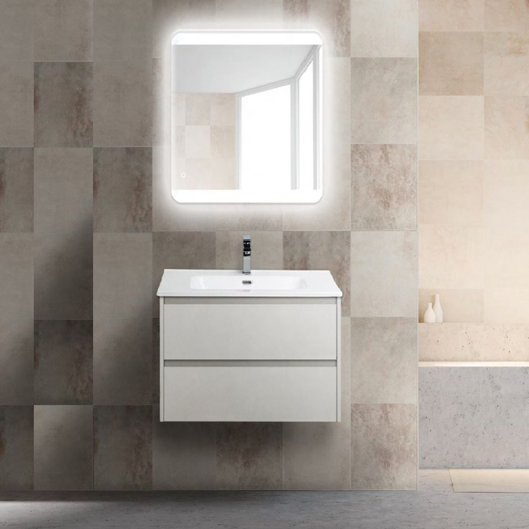 Комплект мебели BelBagno Kraft 70 bianco opaco (KRAFT-700-2C-SO-BO+BB700ETL+SPC-CEZ-700-700-LED-TCH)
