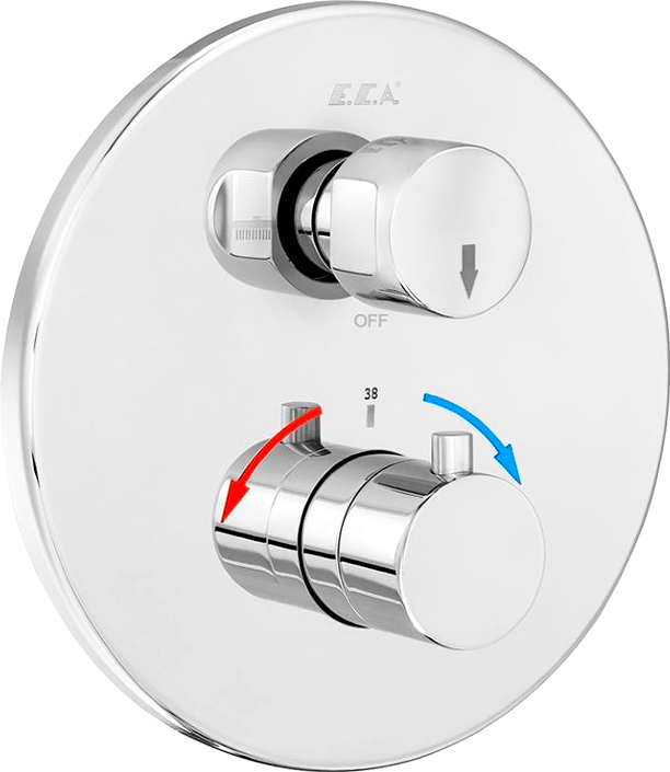 Смеситель для ванны с термостатом E.C.A. Thermostatic 102167215EX-YDE