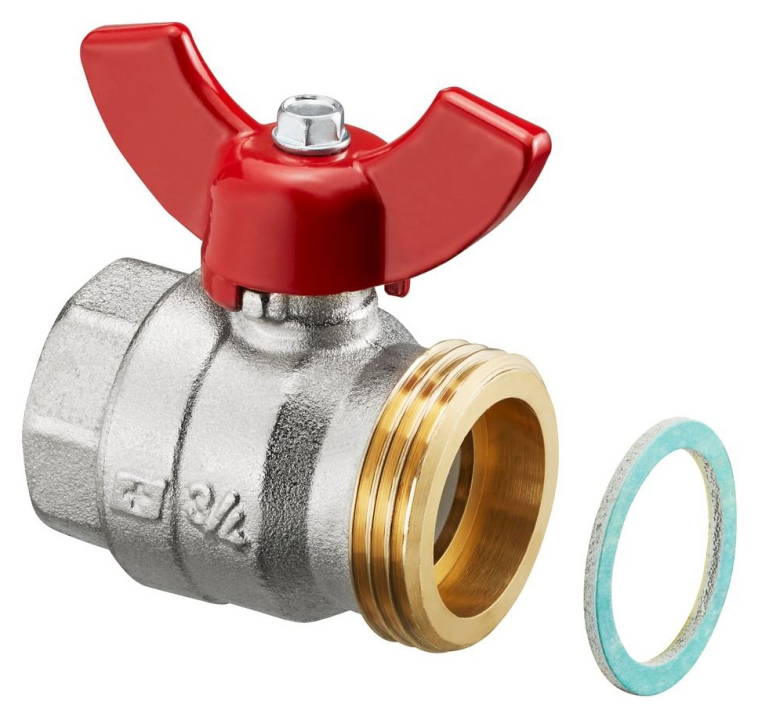 Oventrop Кран шаровый ВР 3/4 x G1 HP с плоским уплотнением (1406383)
