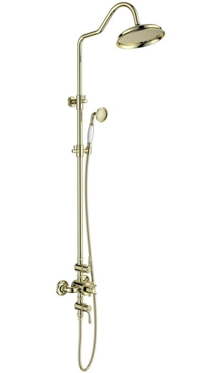 Душевая стойка Aquatek Классик AQ2563PG золото