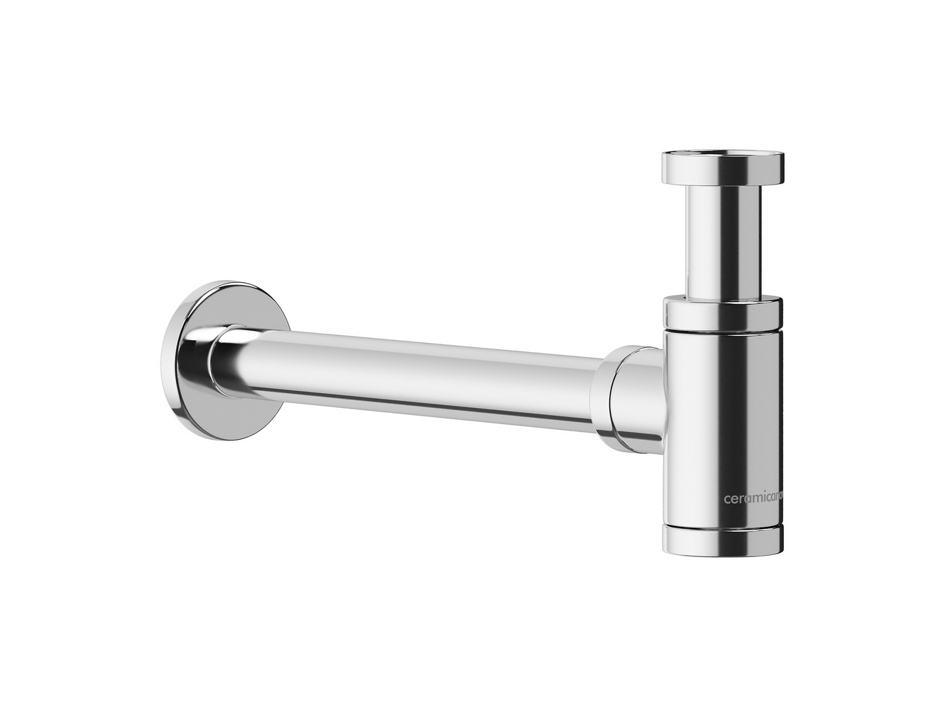 Сифоны CERAMICANOVA 70001CH Дизайнерский бутылочный сифон для раковины с мокрым затвором (гидрозатвором), донная часть с