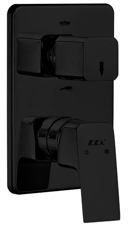 Смеситель для ванны E.C.A.Tiera 102167205C1EX-KDE черный матовый